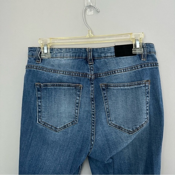 Floral Embroidered Skinny Jeans Y2K - Picture 6 of 7